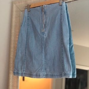 FRANCESCA’S XS denim mini skirt